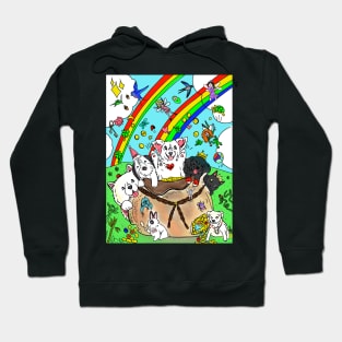 Bag of Pets at the end of the Rainbow Hoodie